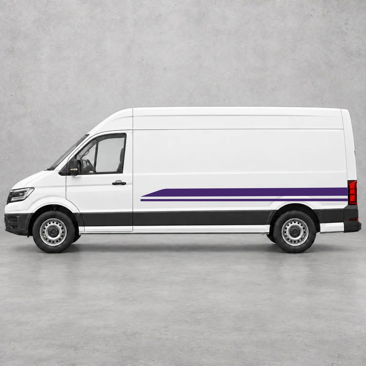 VW Crafter Minimal Twin Lower Side Stripes in Purple