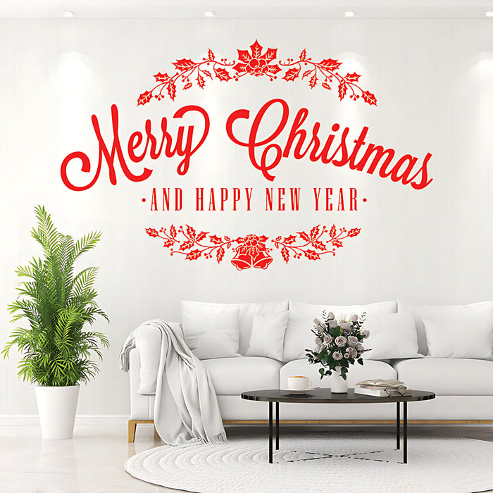 Christmas Tree Wall Sticker – Festive Holiday Vinyl Decal