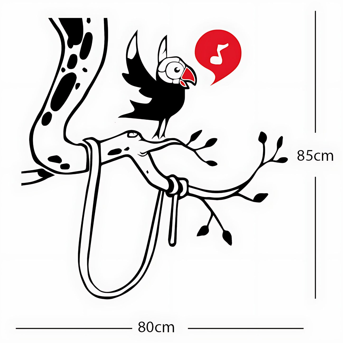 Parrot in tree - Corner Piece