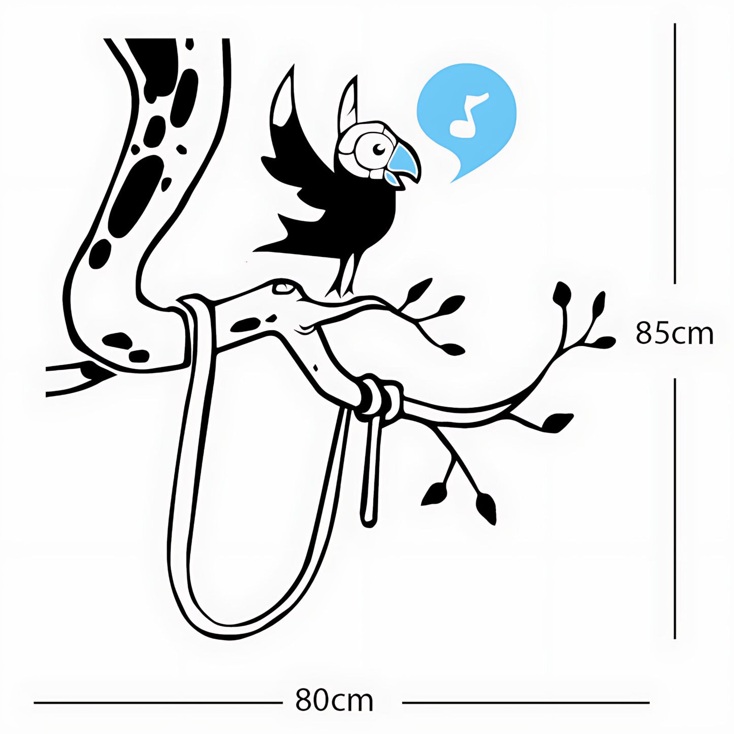 Parrot in tree - Corner Piece