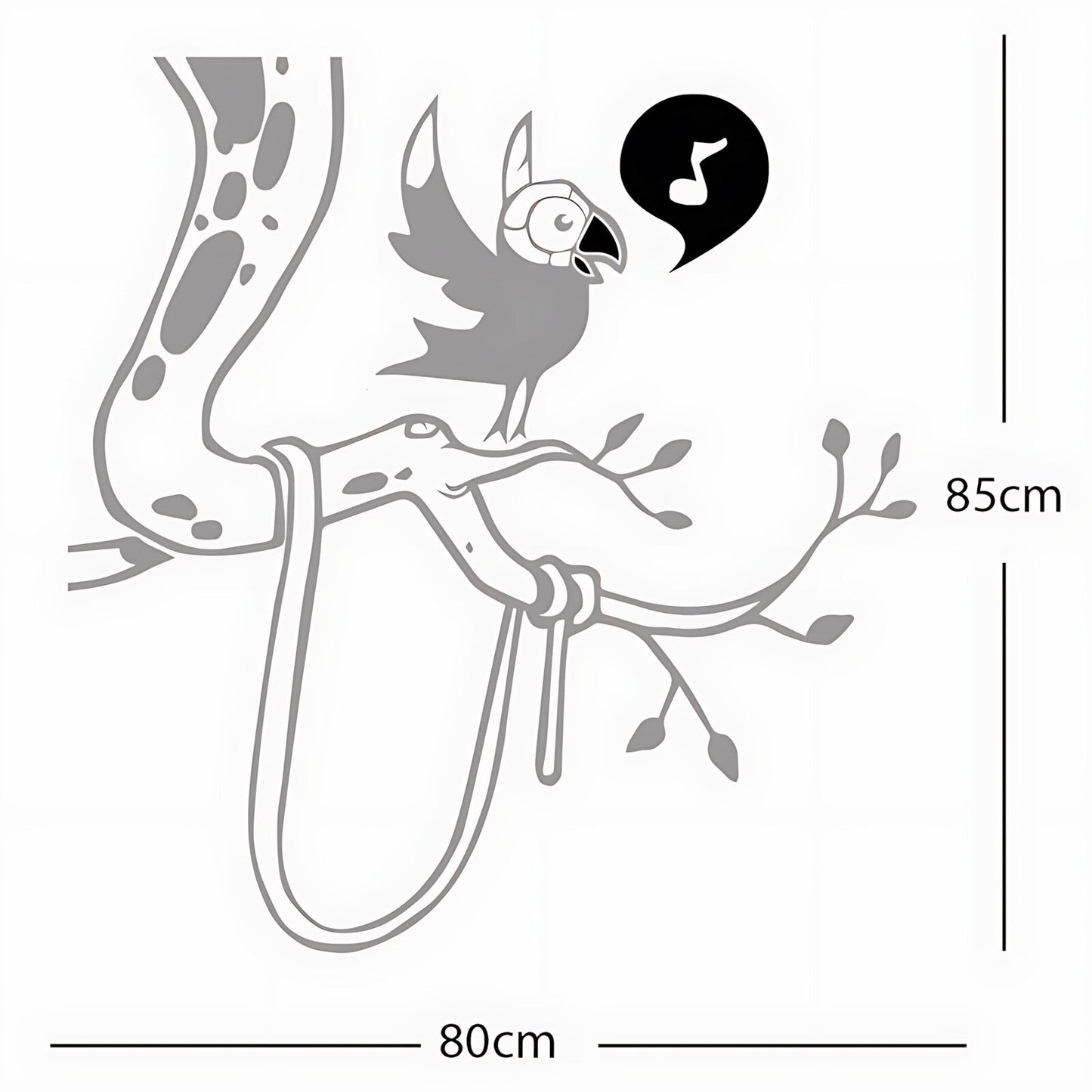 Parrot in tree - Corner Piece