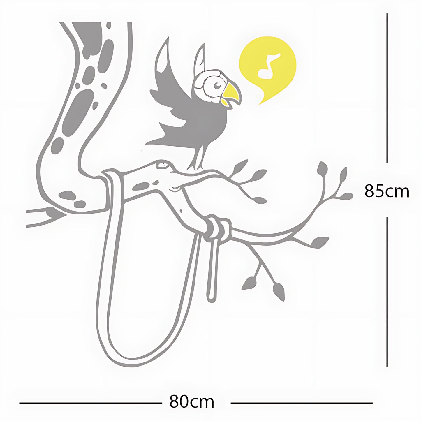 Parrot in tree - Corner Piece