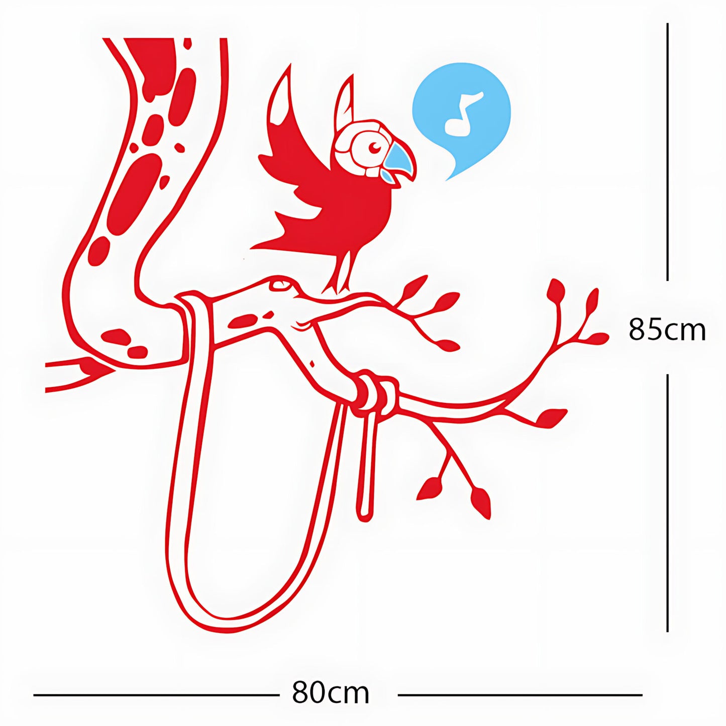 Parrot in tree - Corner Piece