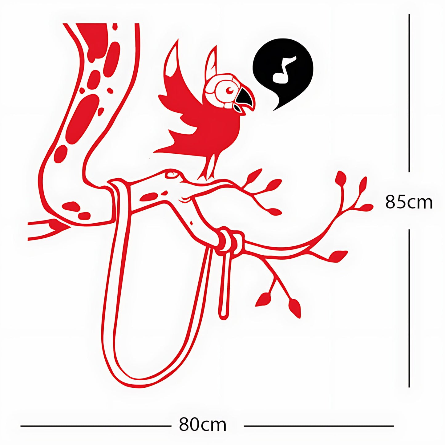 Parrot in tree - Corner Piece