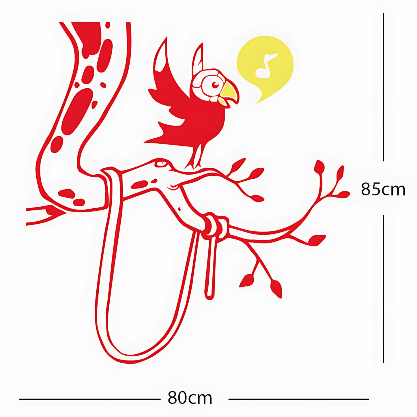 Parrot in tree - Corner Piece