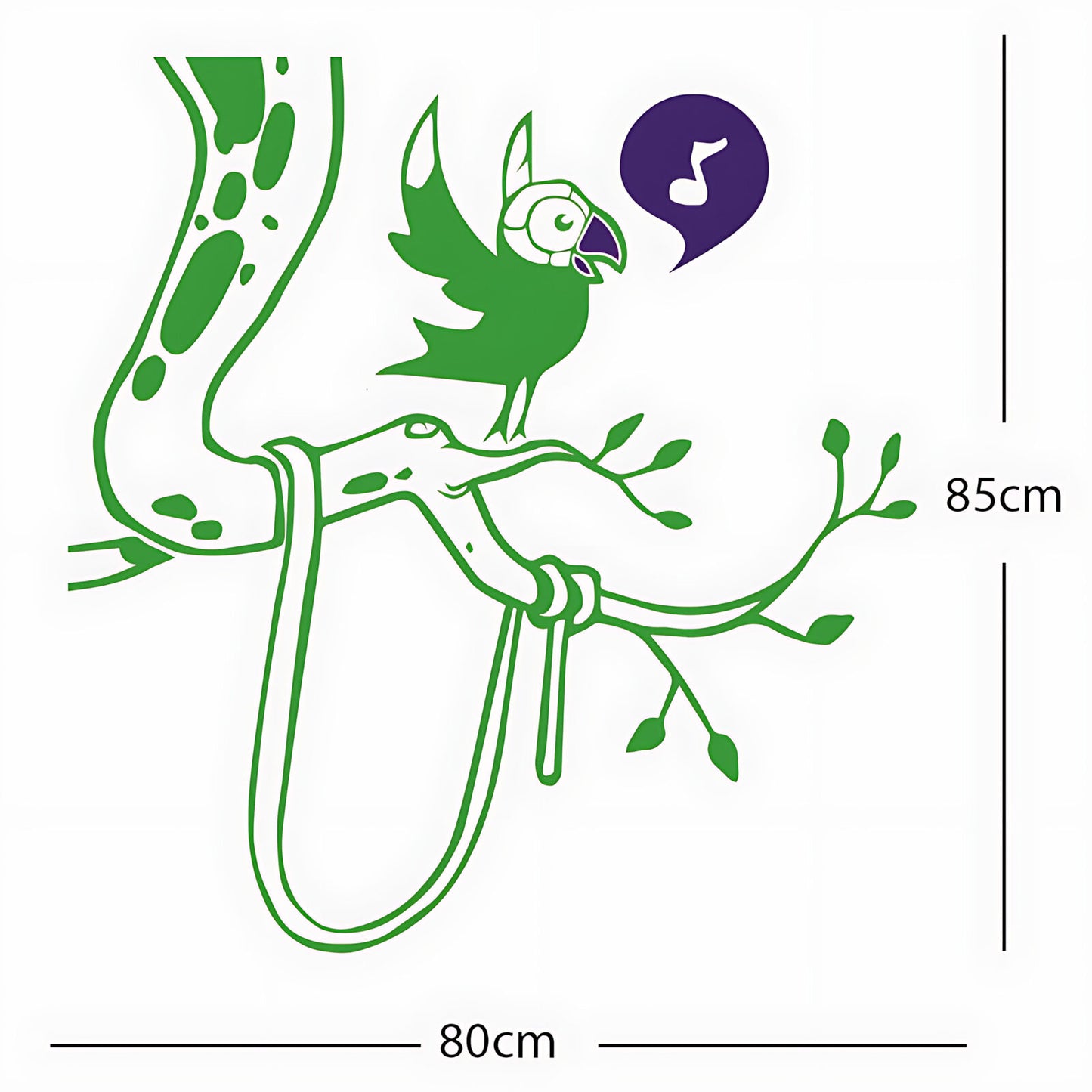 Parrot in tree - Corner Piece
