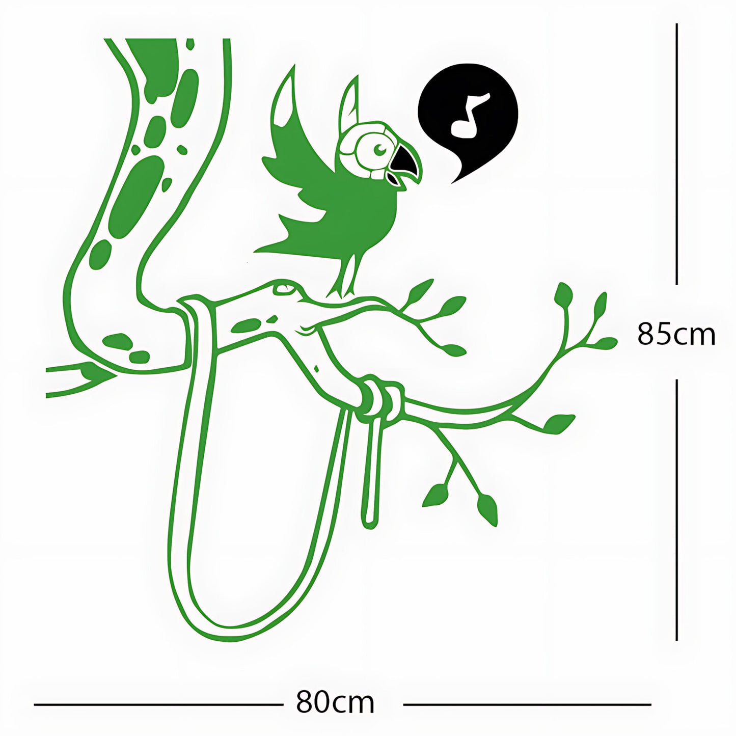 Parrot in tree - Corner Piece