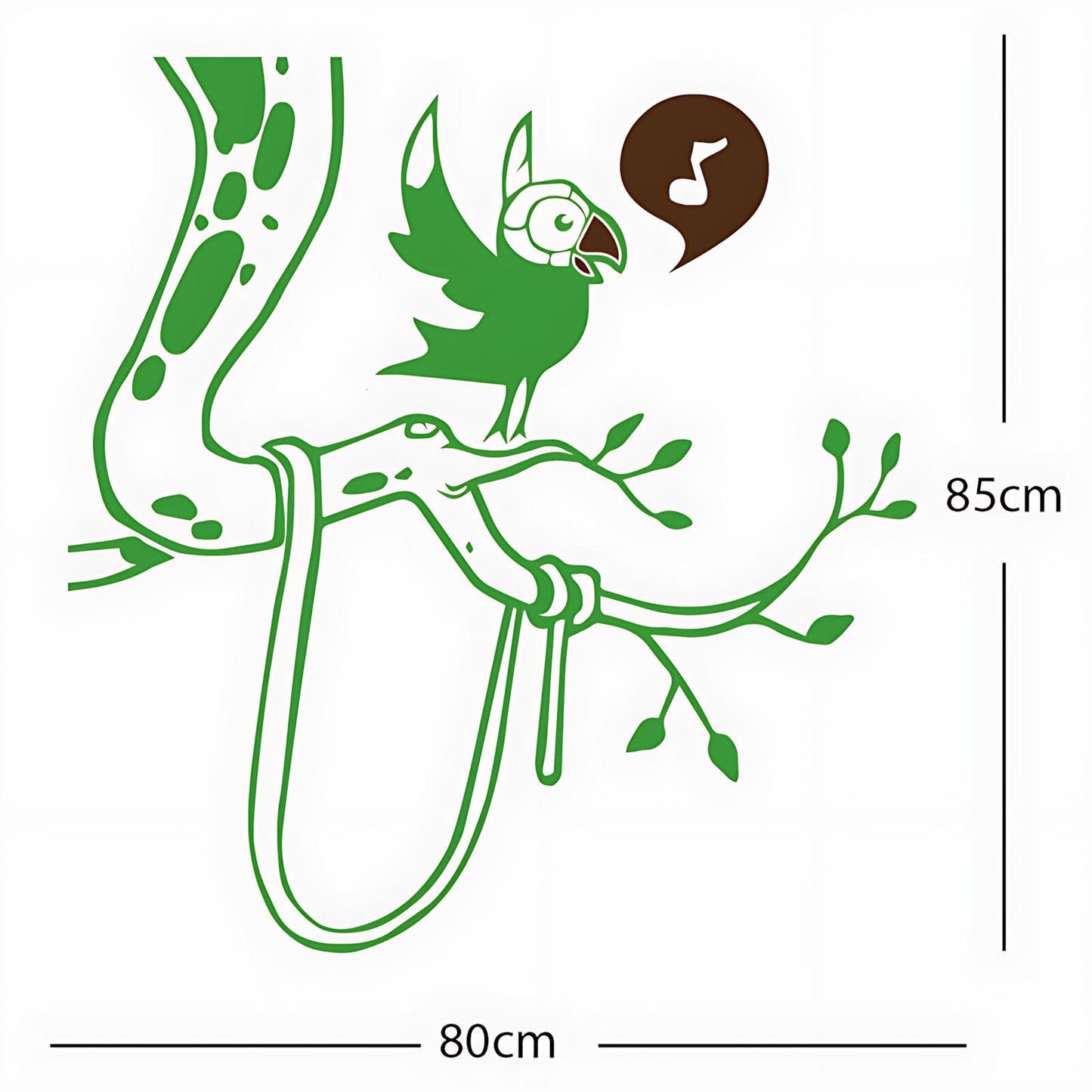 Parrot in tree - Corner Piece