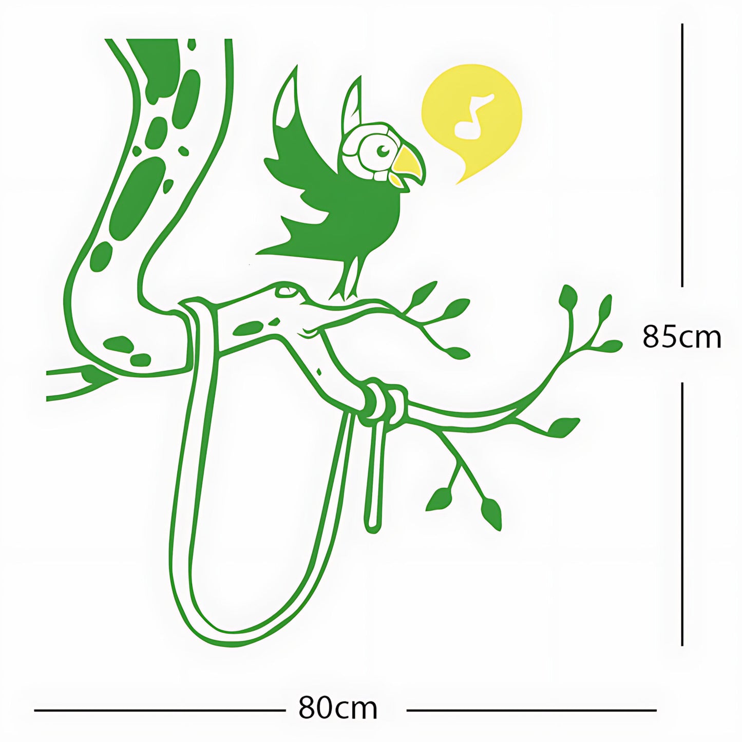 Parrot in tree - Corner Piece