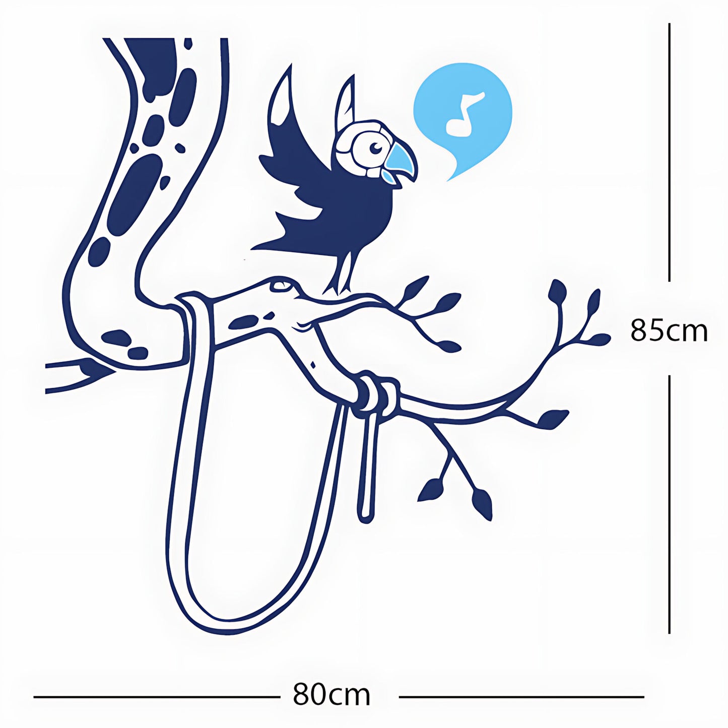 Parrot in tree - Corner Piece