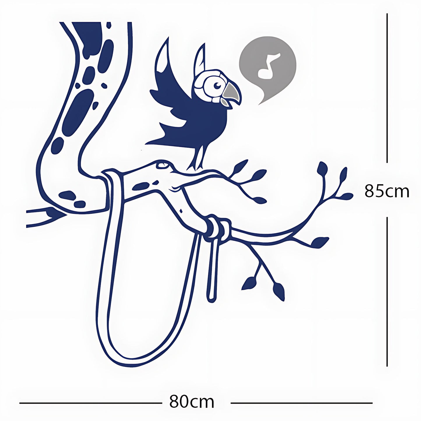 Parrot in tree - Corner Piece