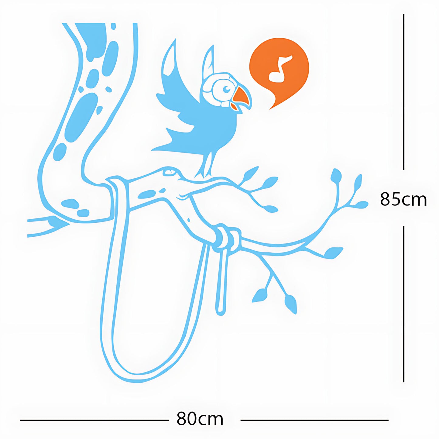 Parrot in tree - Corner Piece