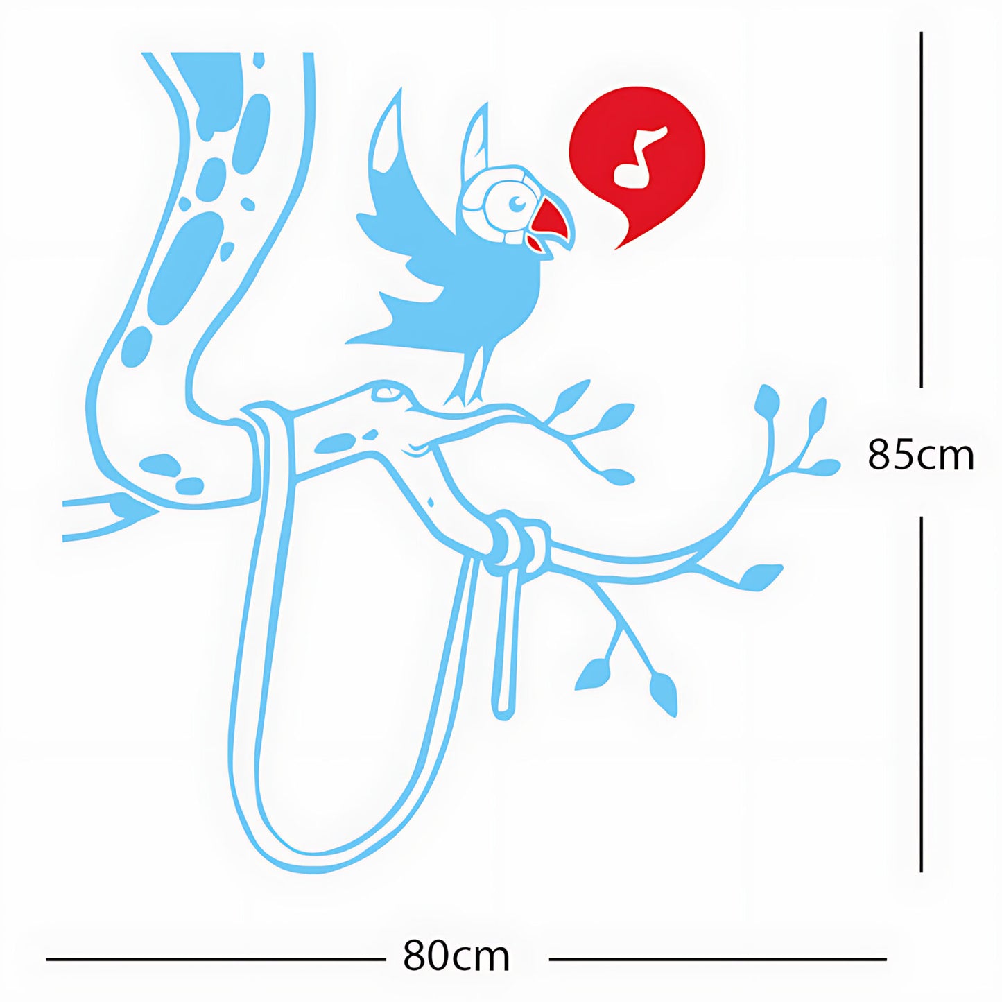 Parrot in tree - Corner Piece