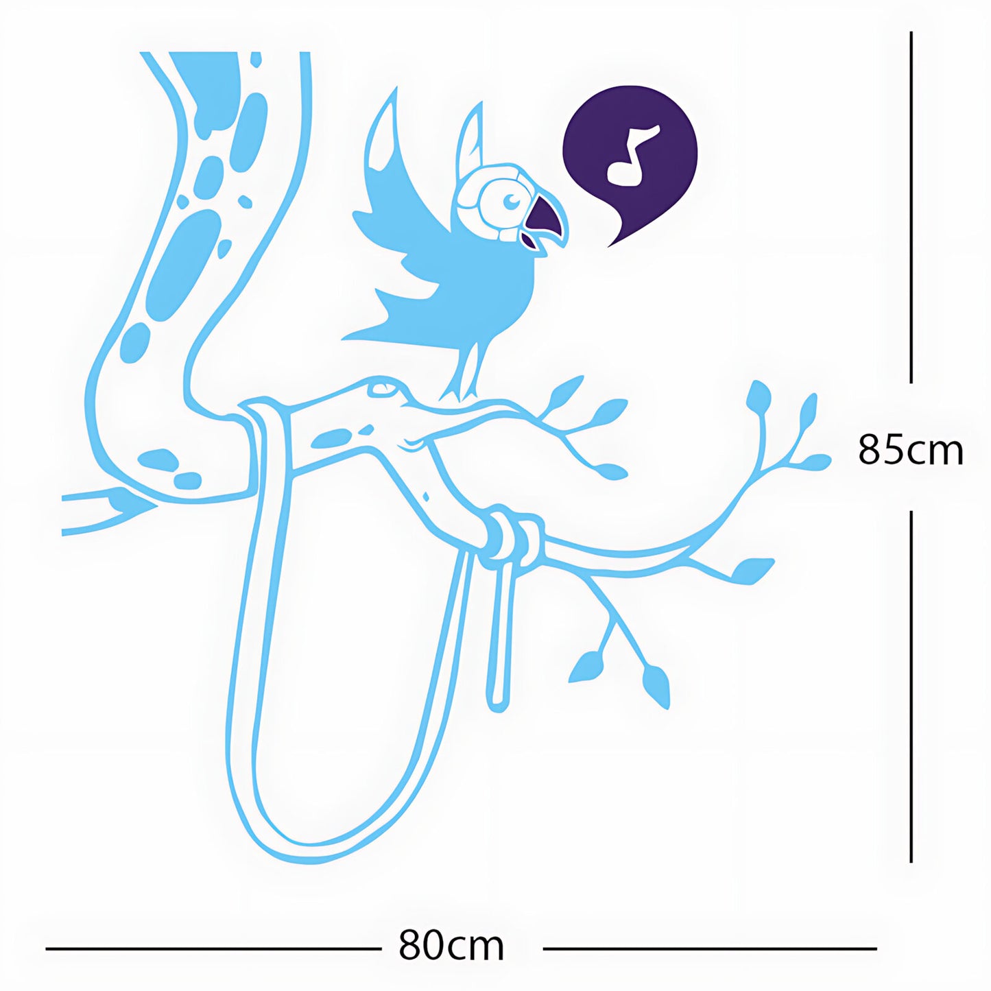 Parrot in tree - Corner Piece