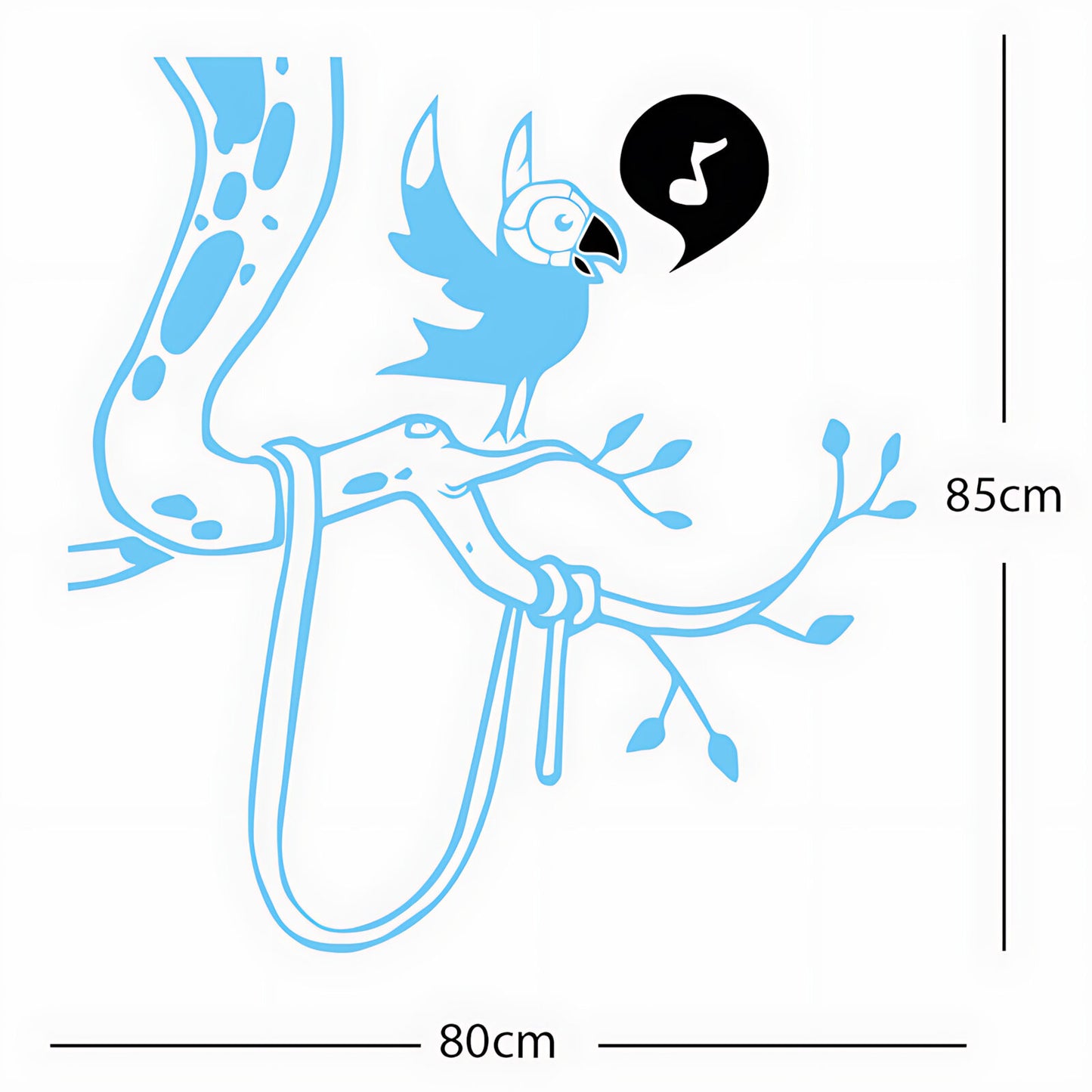 Parrot in tree - Corner Piece