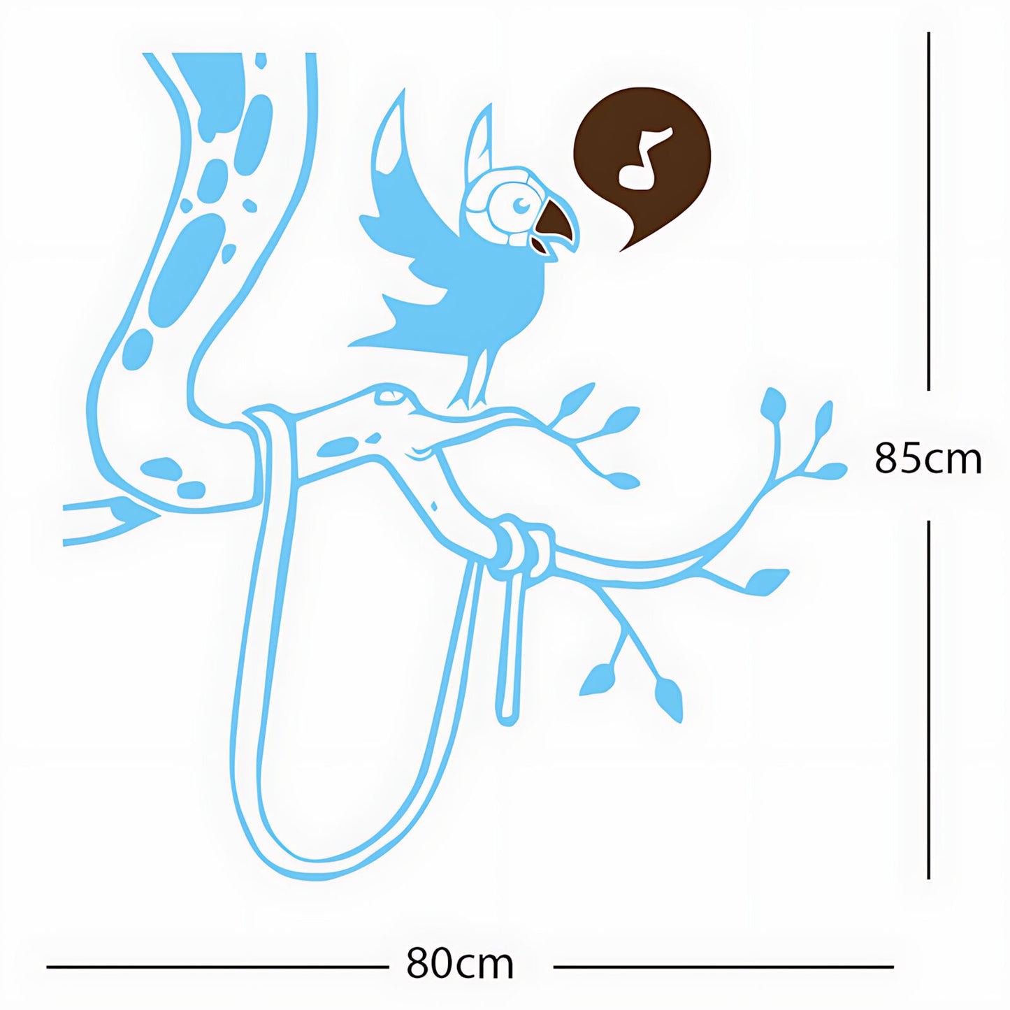Parrot in tree - Corner Piece