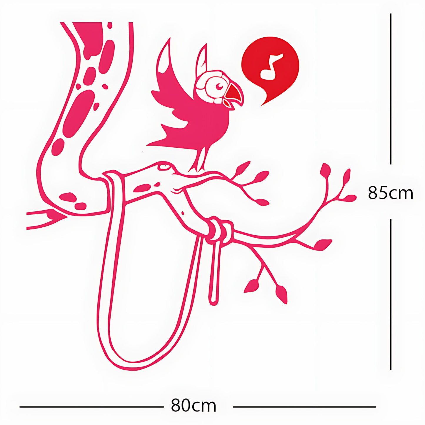 Parrot in tree - Corner Piece