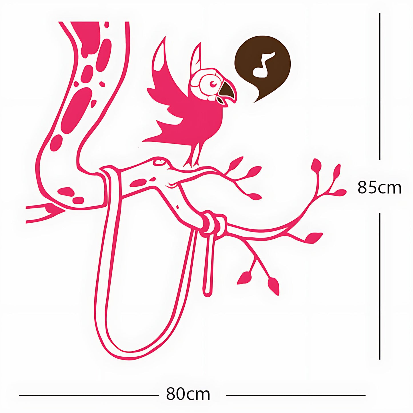 Parrot in tree - Corner Piece