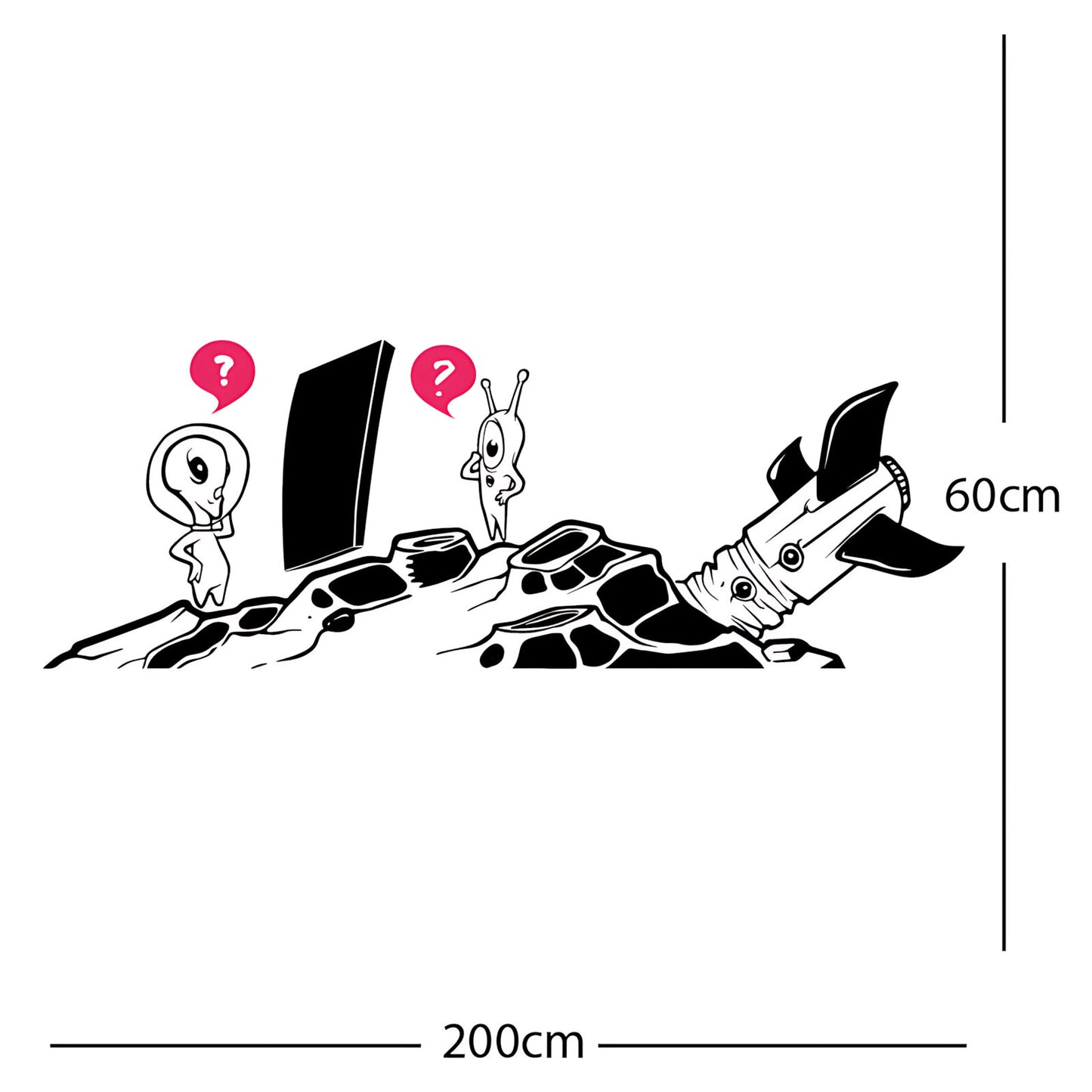 Alien Crashed rocket