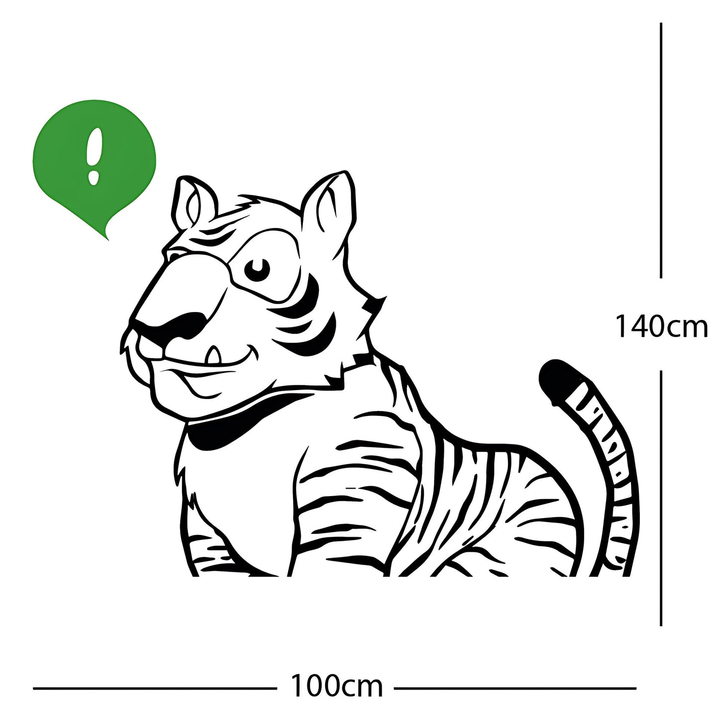 Jungle Tiger - Wall Sticker