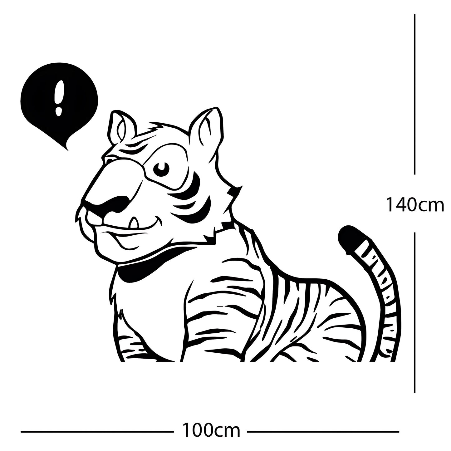Jungle Tiger - Wall Sticker