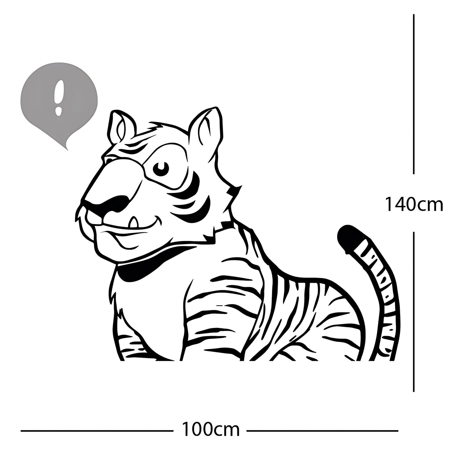 Jungle Tiger - Wall Sticker