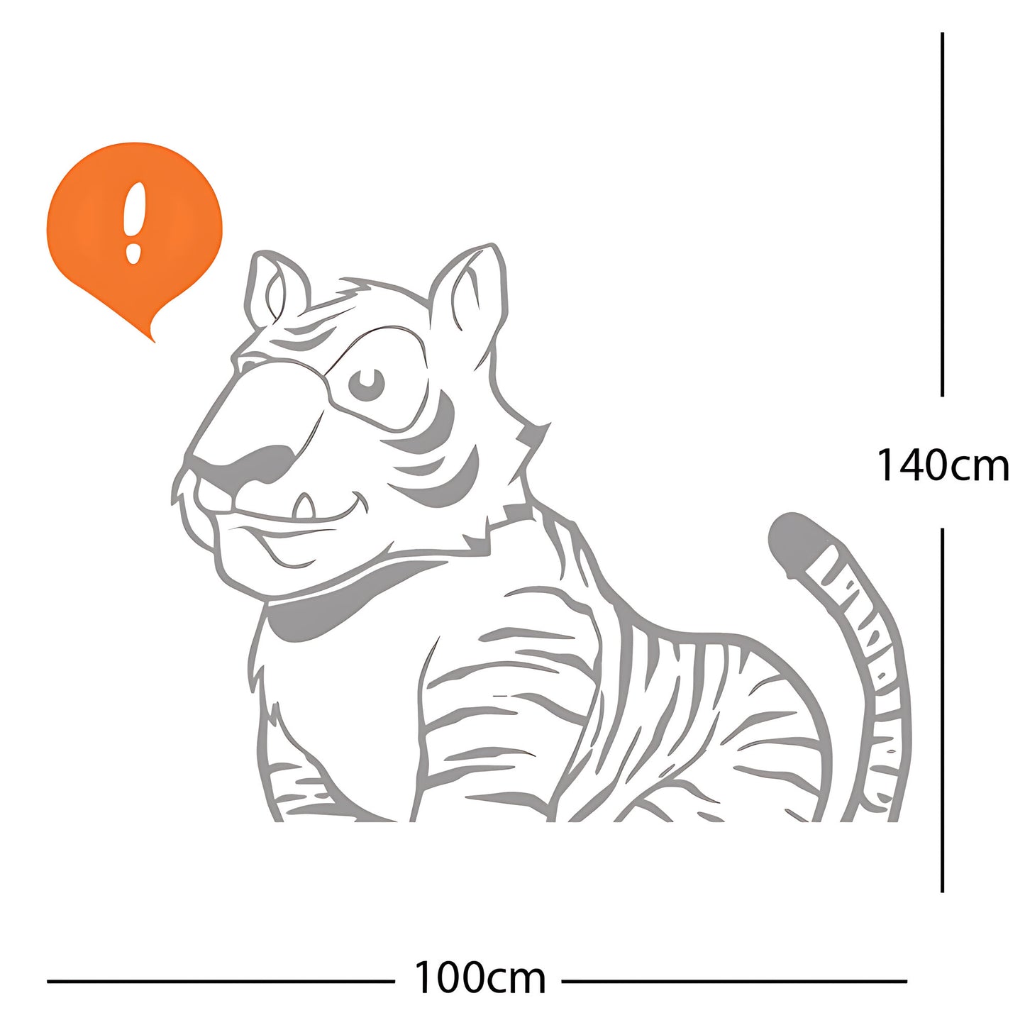 Jungle Tiger - Wall Sticker