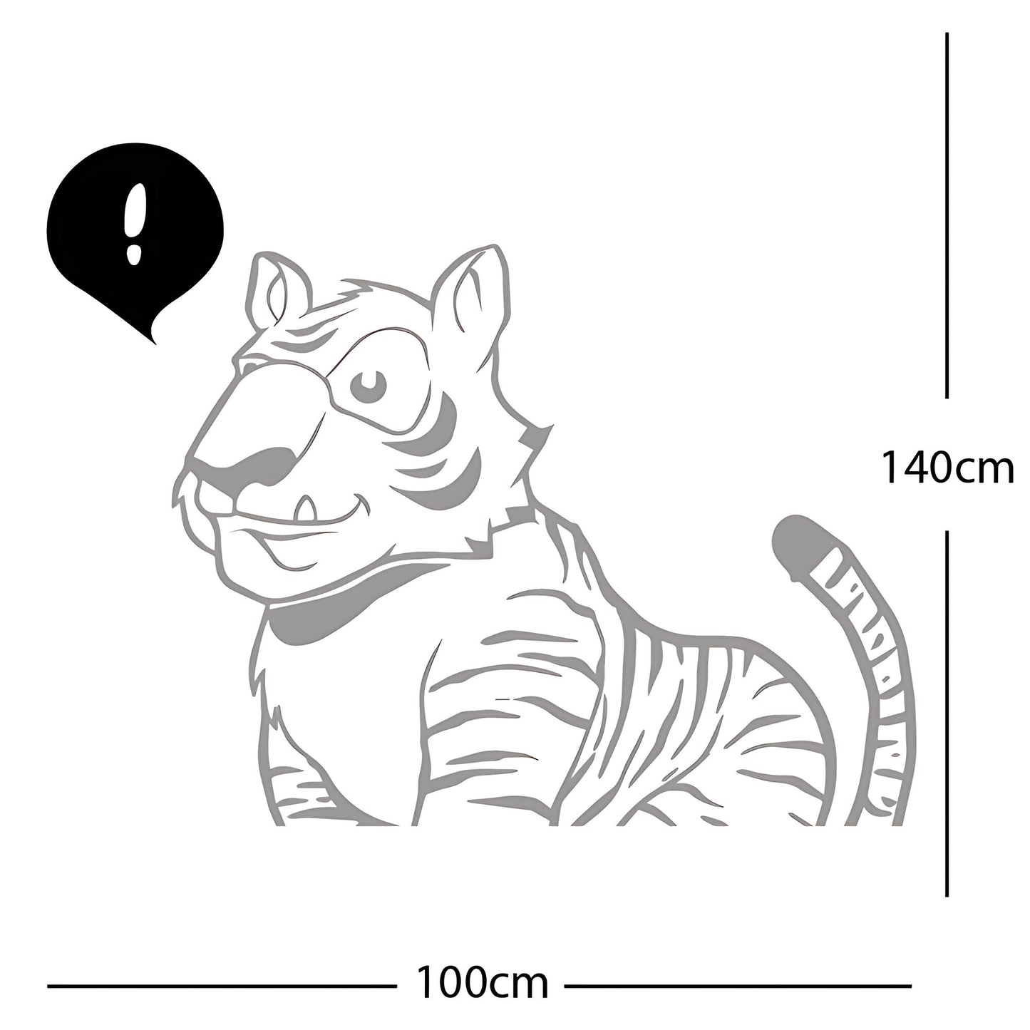 Jungle Tiger - Wall Sticker