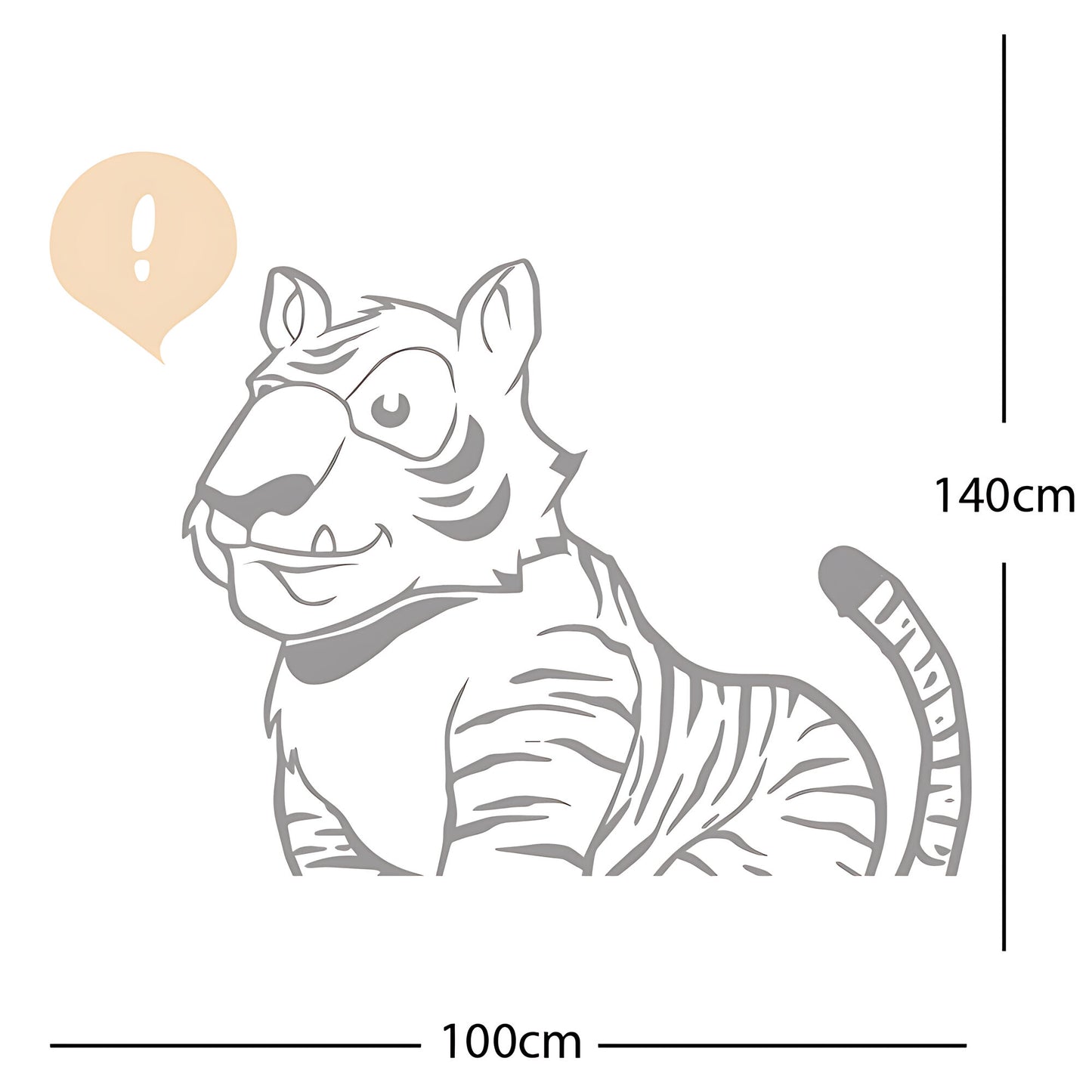 Jungle Tiger - Wall Sticker
