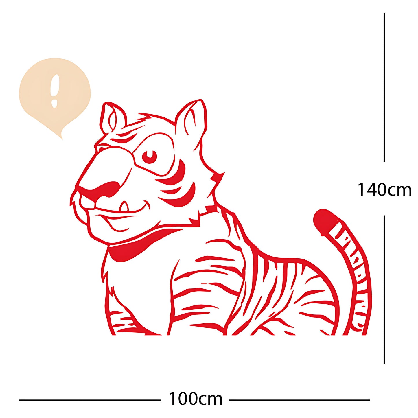 Jungle Tiger - Wall Sticker
