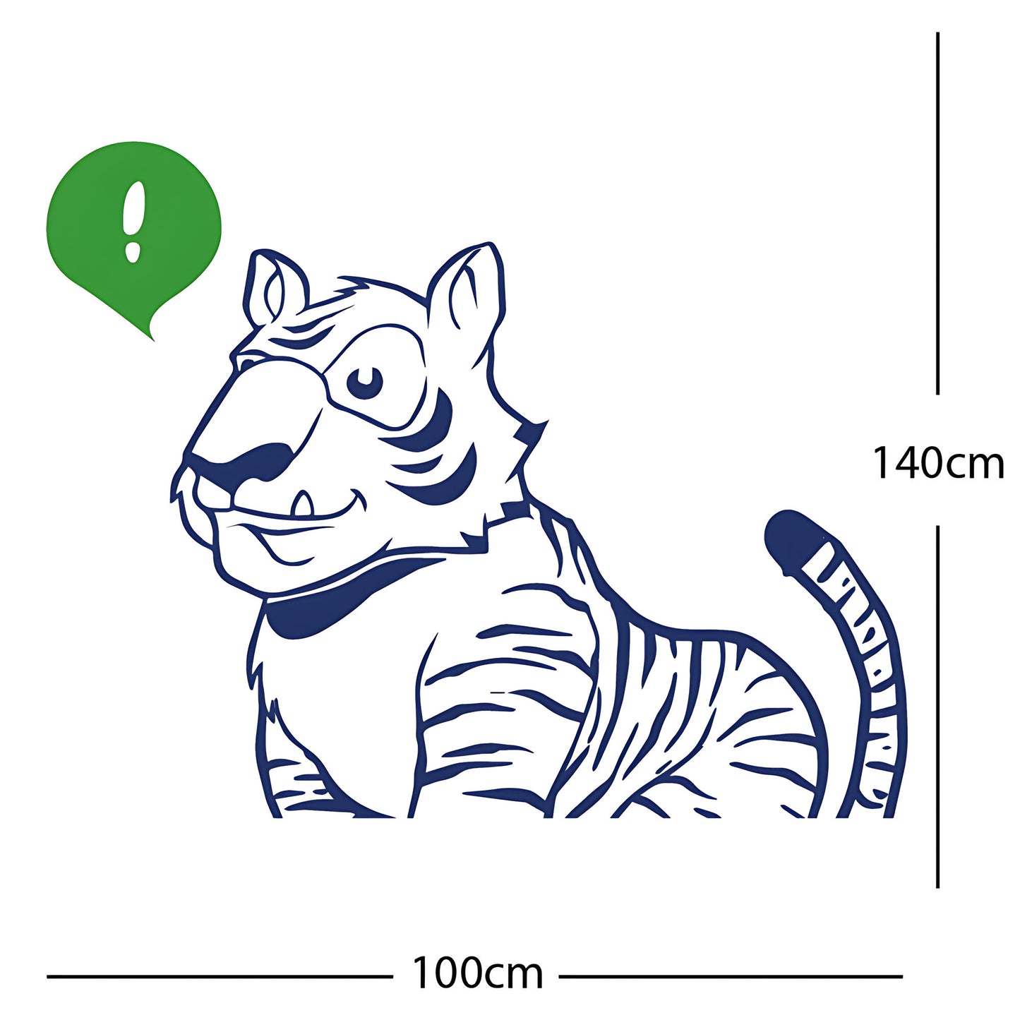 Jungle Tiger - Wall Sticker