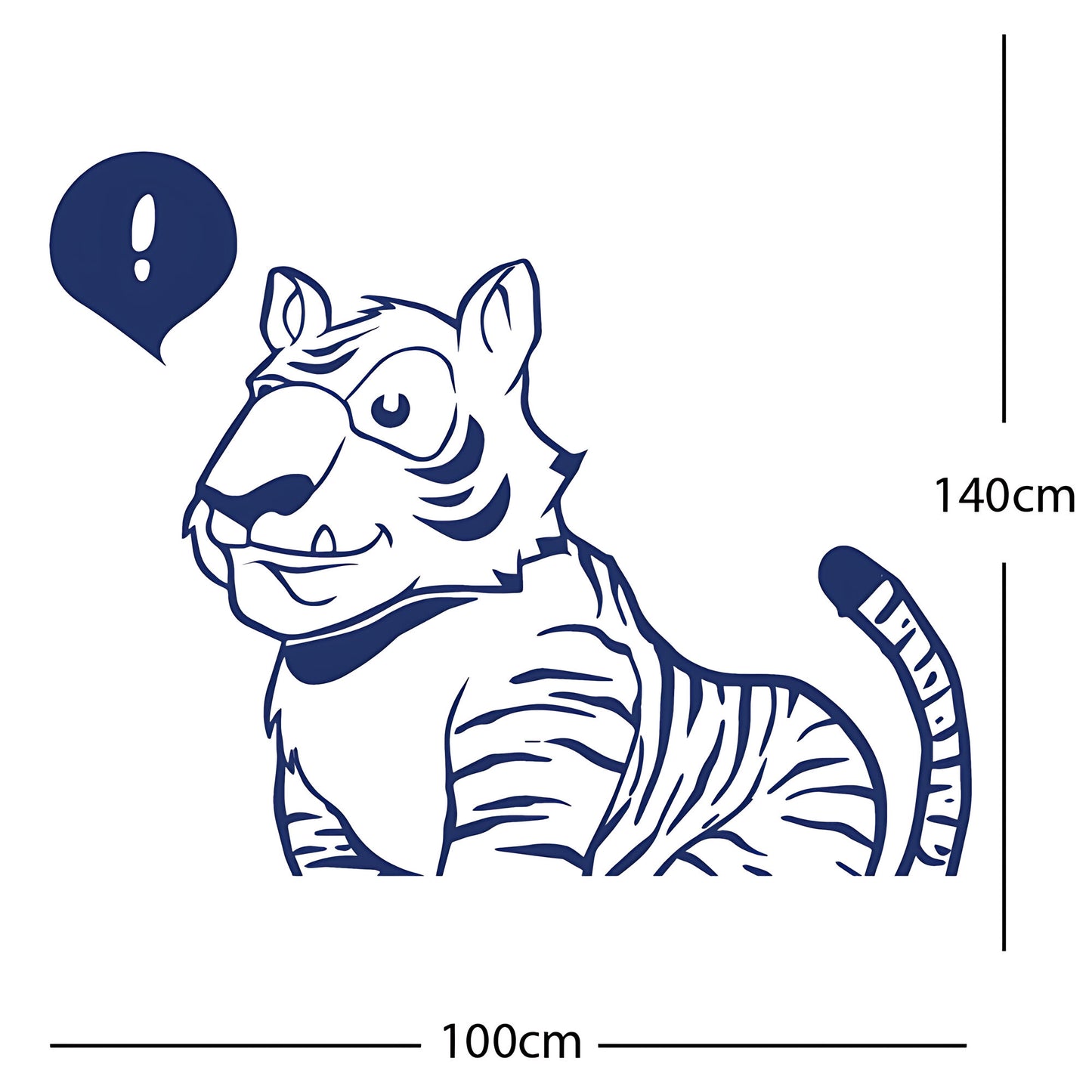 Jungle Tiger - Wall Sticker