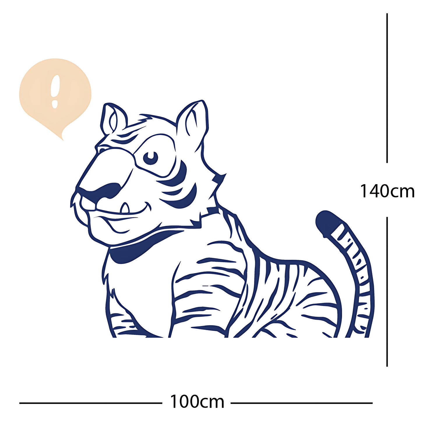Jungle Tiger - Wall Sticker