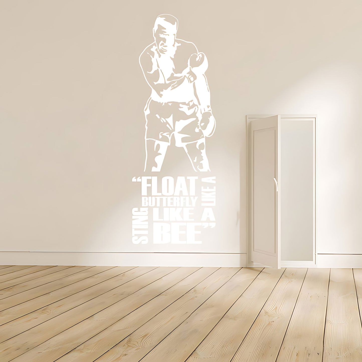 Muhammad Ali Wall Sticker - Cassius Clay Vinyl Art for Sports Fans