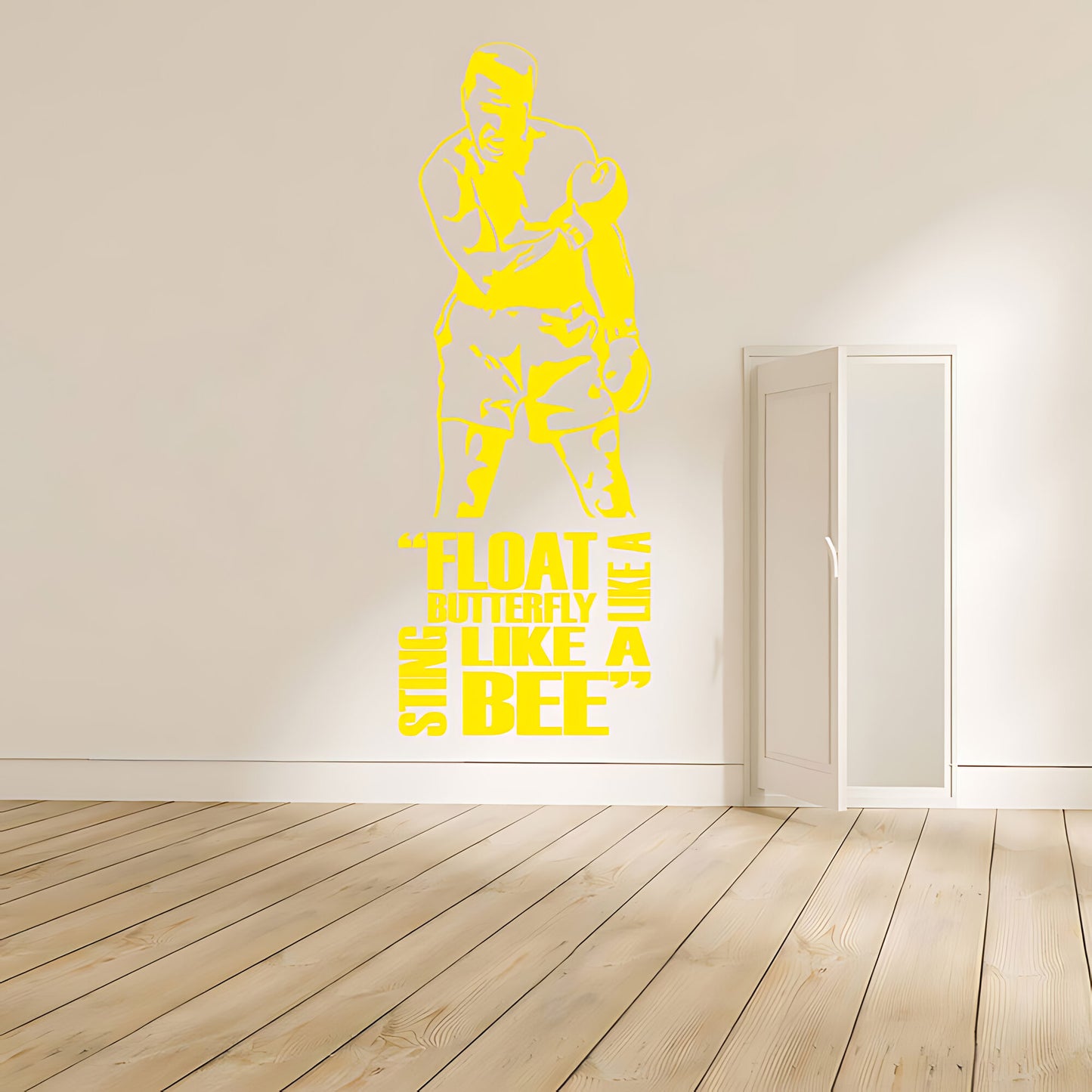 Muhammad Ali Wall Sticker - Cassius Clay Vinyl Art for Sports Fans