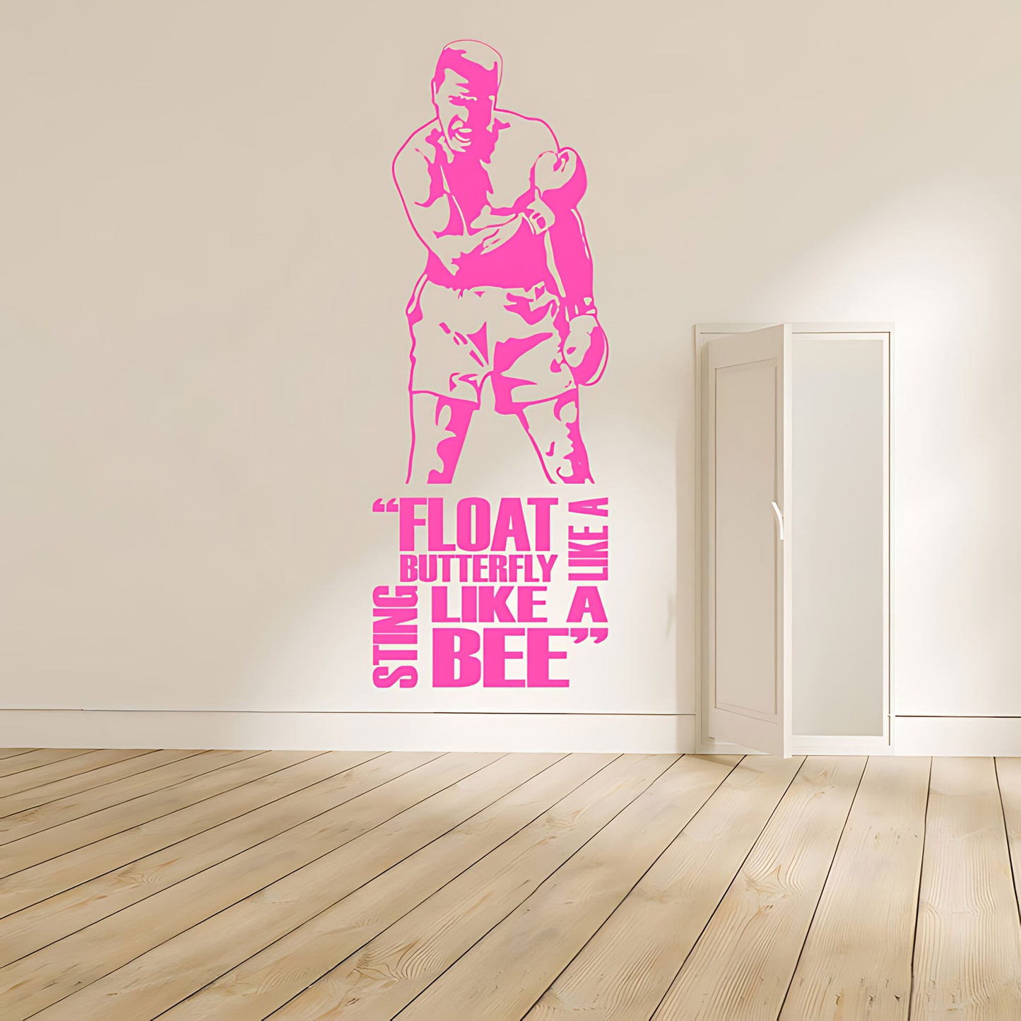 Muhammad Ali Wall Sticker - Cassius Clay Vinyl Art for Sports Fans