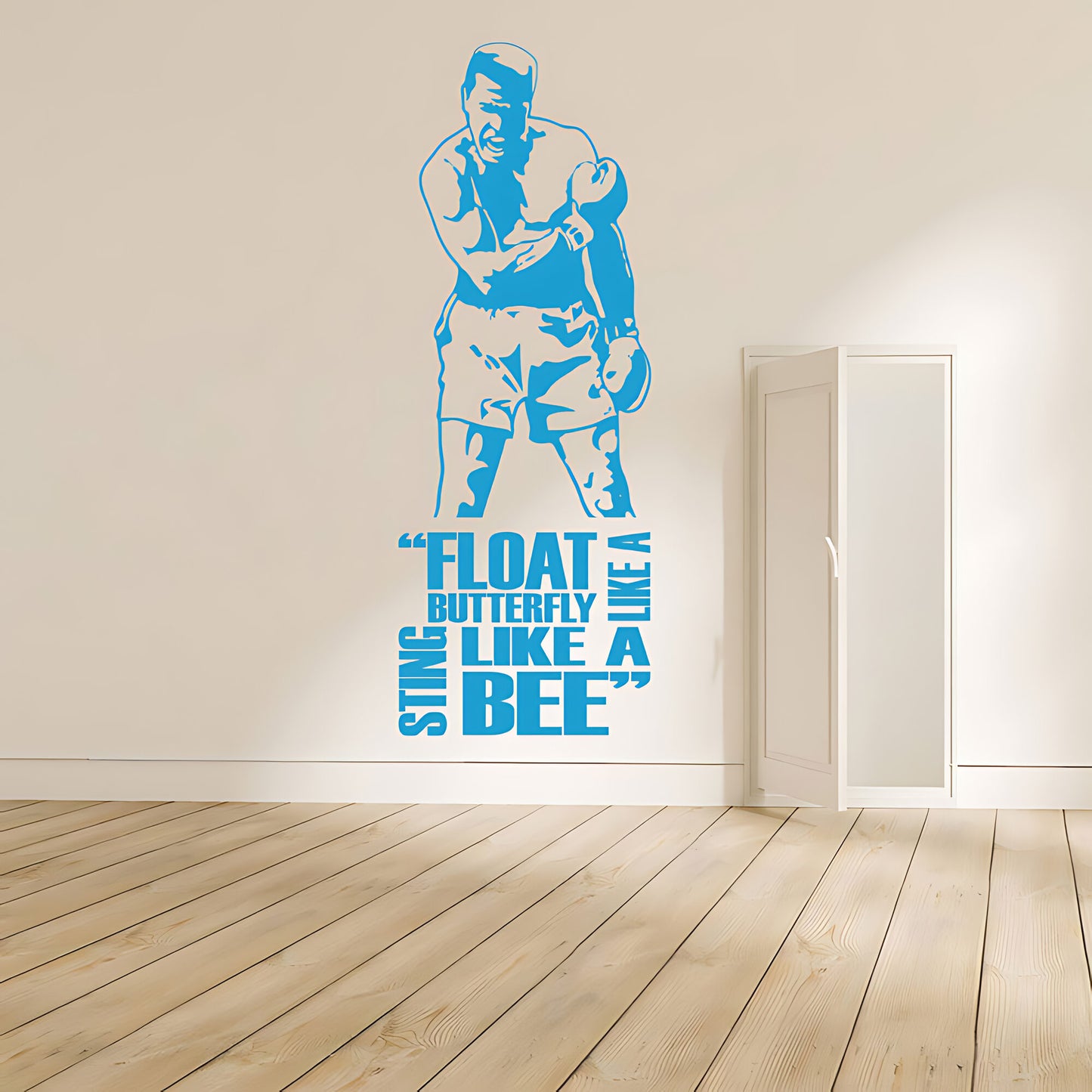 Muhammad Ali Wall Sticker - Cassius Clay Vinyl Art for Sports Fans
