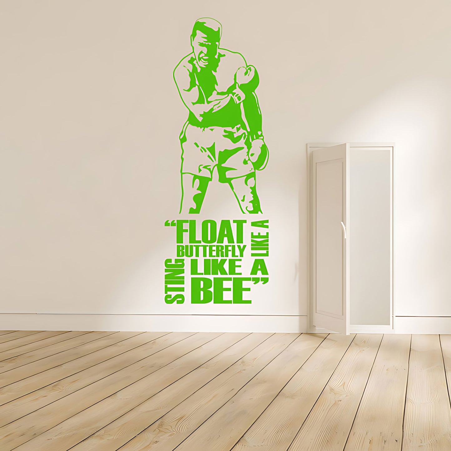 Muhammad Ali Wall Sticker - Cassius Clay Vinyl Art for Sports Fans