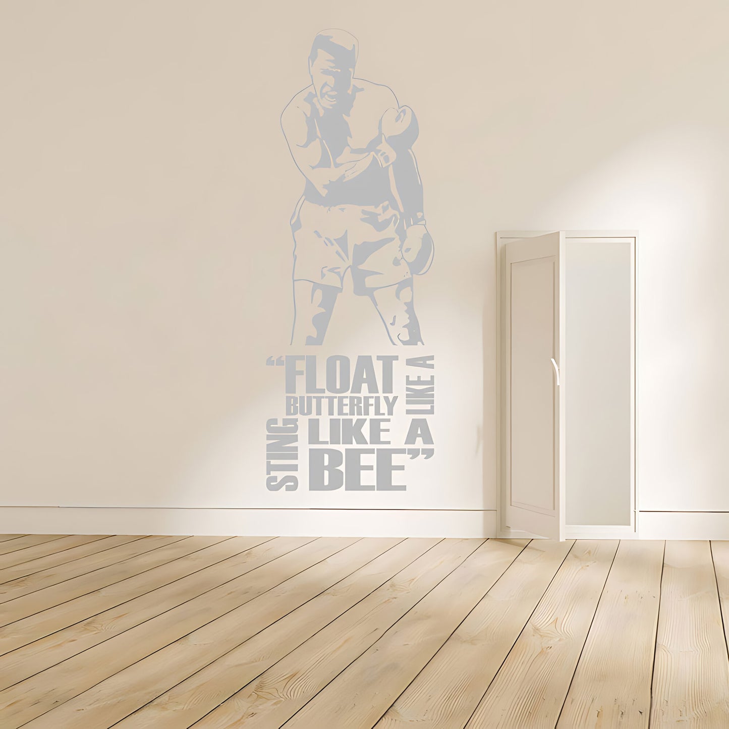 Muhammad Ali Wall Sticker - Cassius Clay Vinyl Art for Sports Fans
