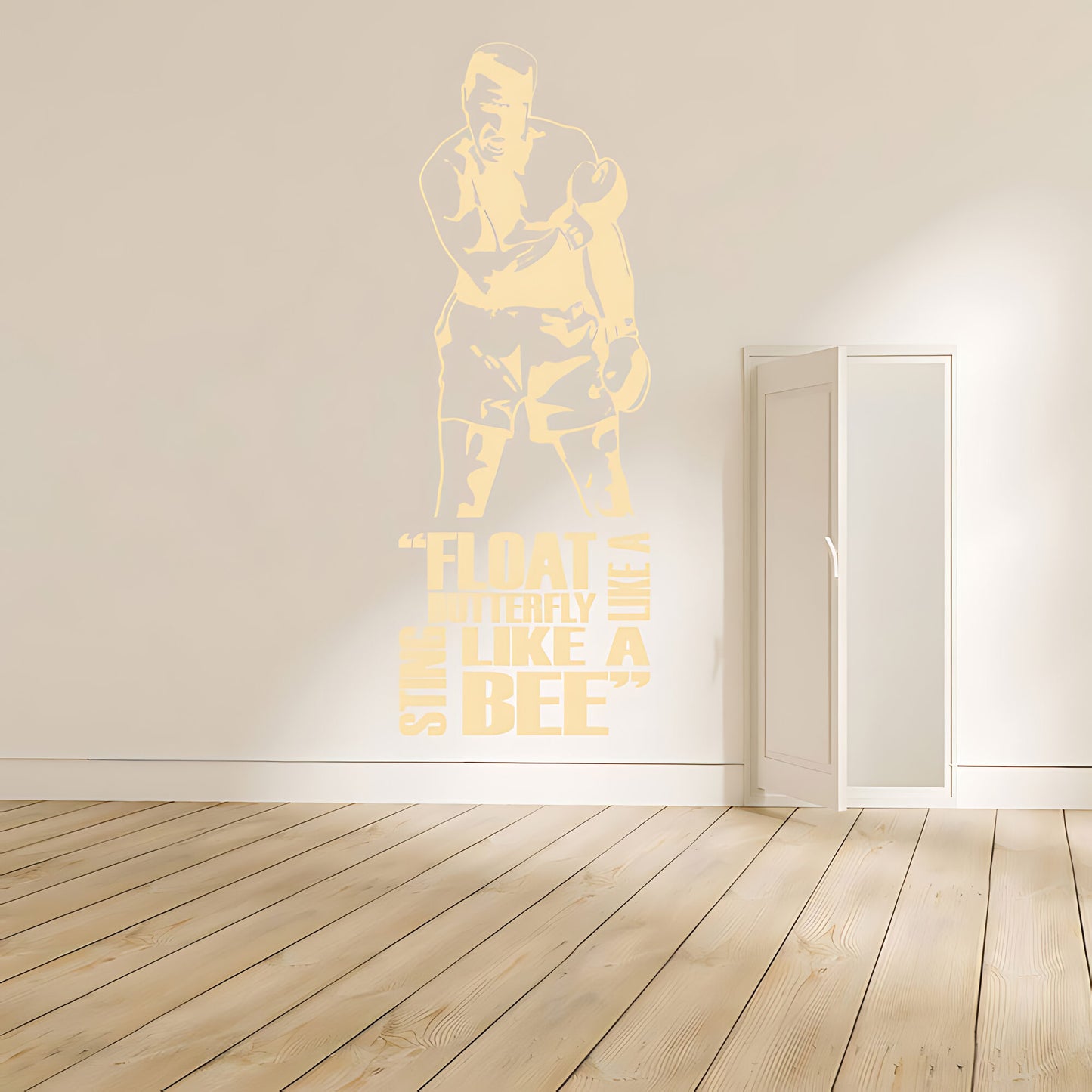 Muhammad Ali Wall Sticker - Cassius Clay Vinyl Art for Sports Fans