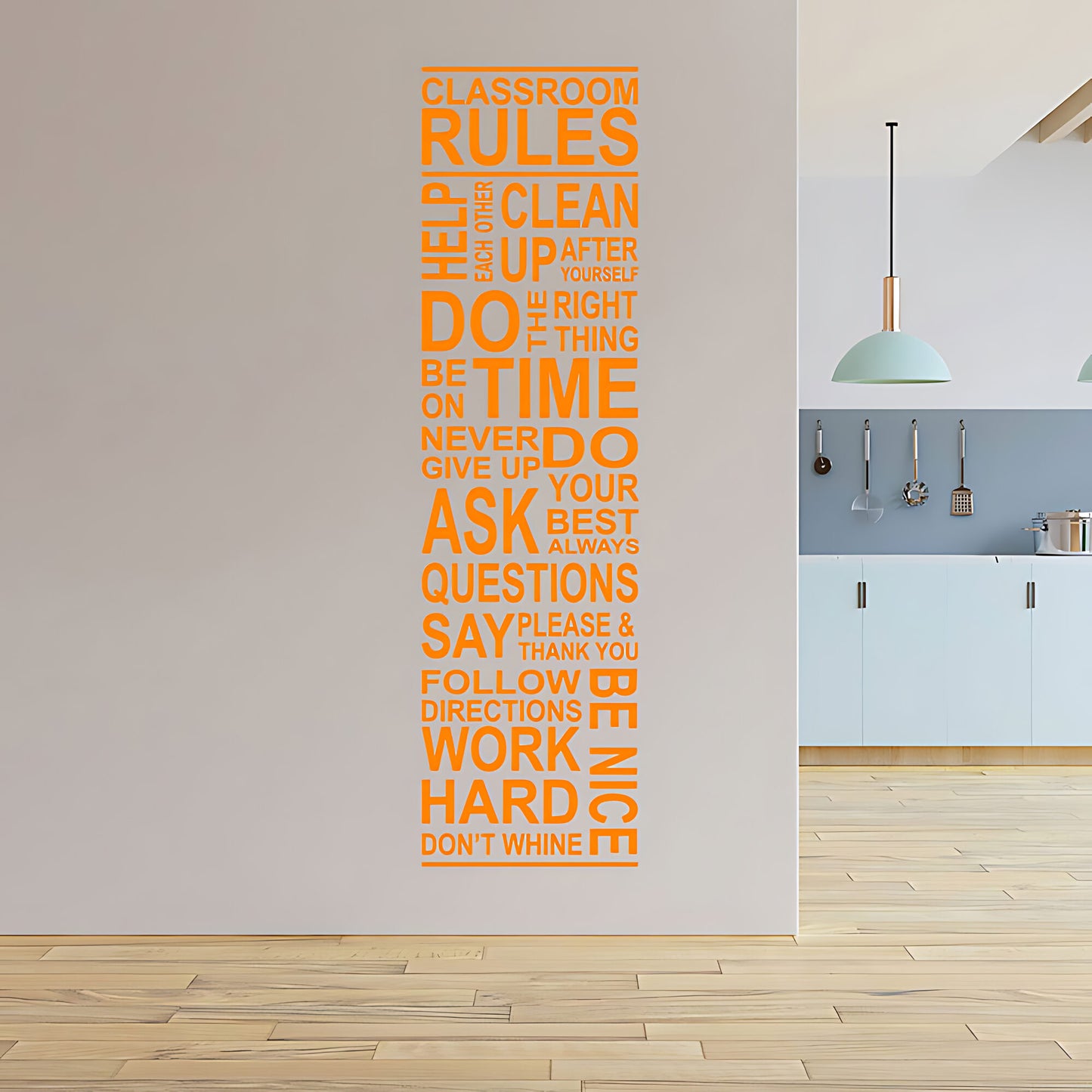 Classroom Rules Wall Sticker - School Vinyl Decal