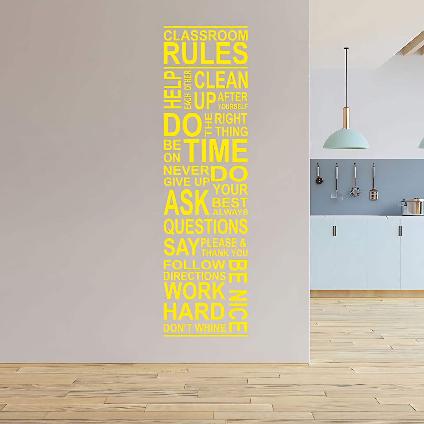 Classroom Rules Wall Sticker - School Vinyl Decal