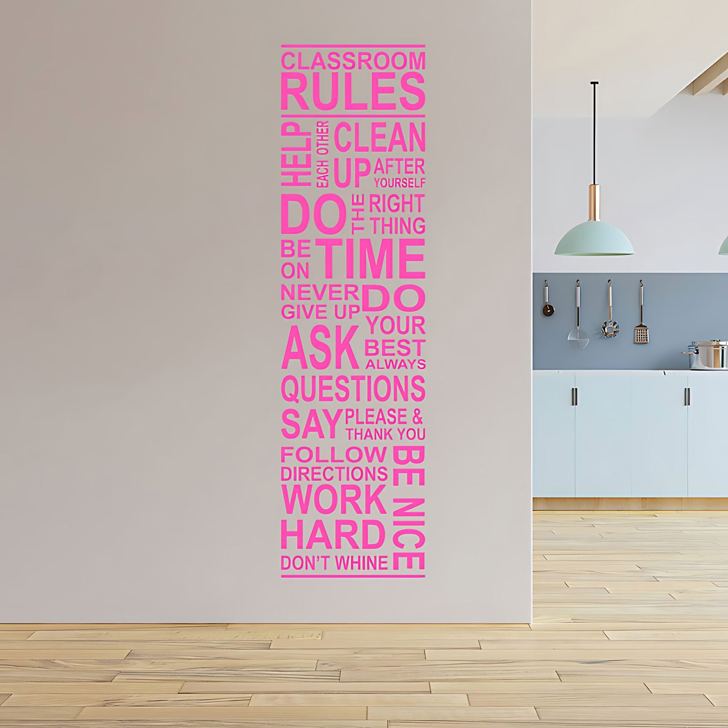 Classroom Rules Wall Sticker - School Vinyl Decal