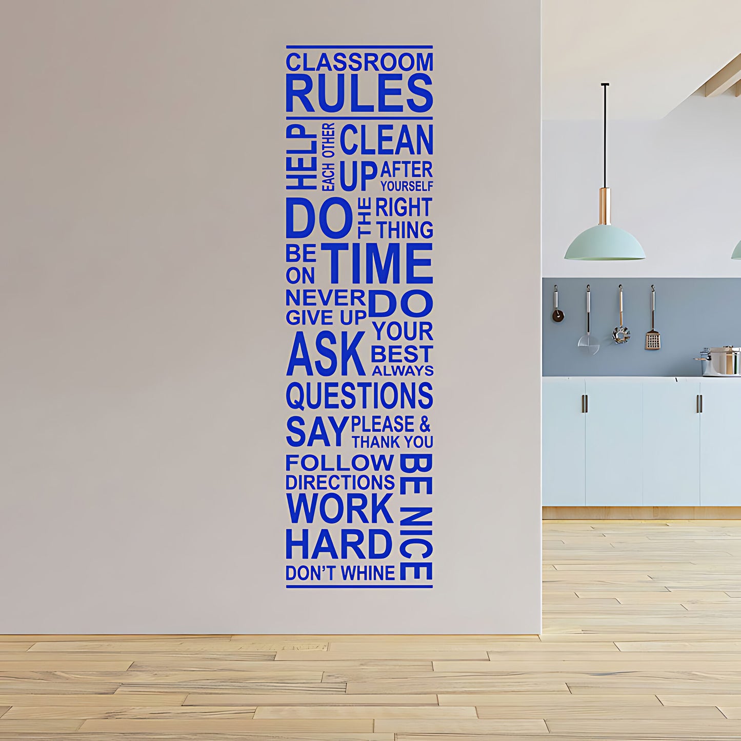 Classroom Rules Wall Sticker - School Vinyl Decal