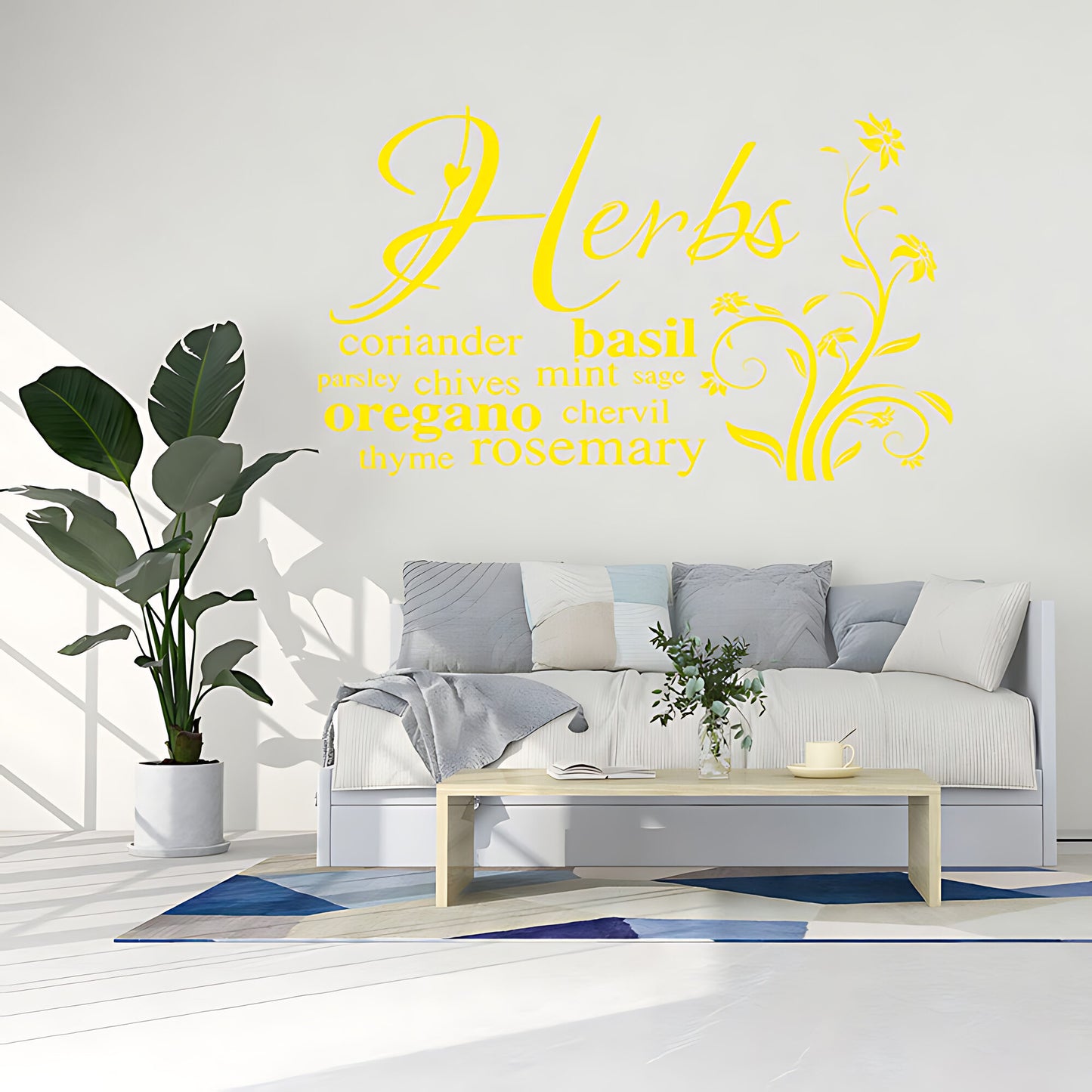 Kitchen Herbs Quote Wall Sticker & Decal
