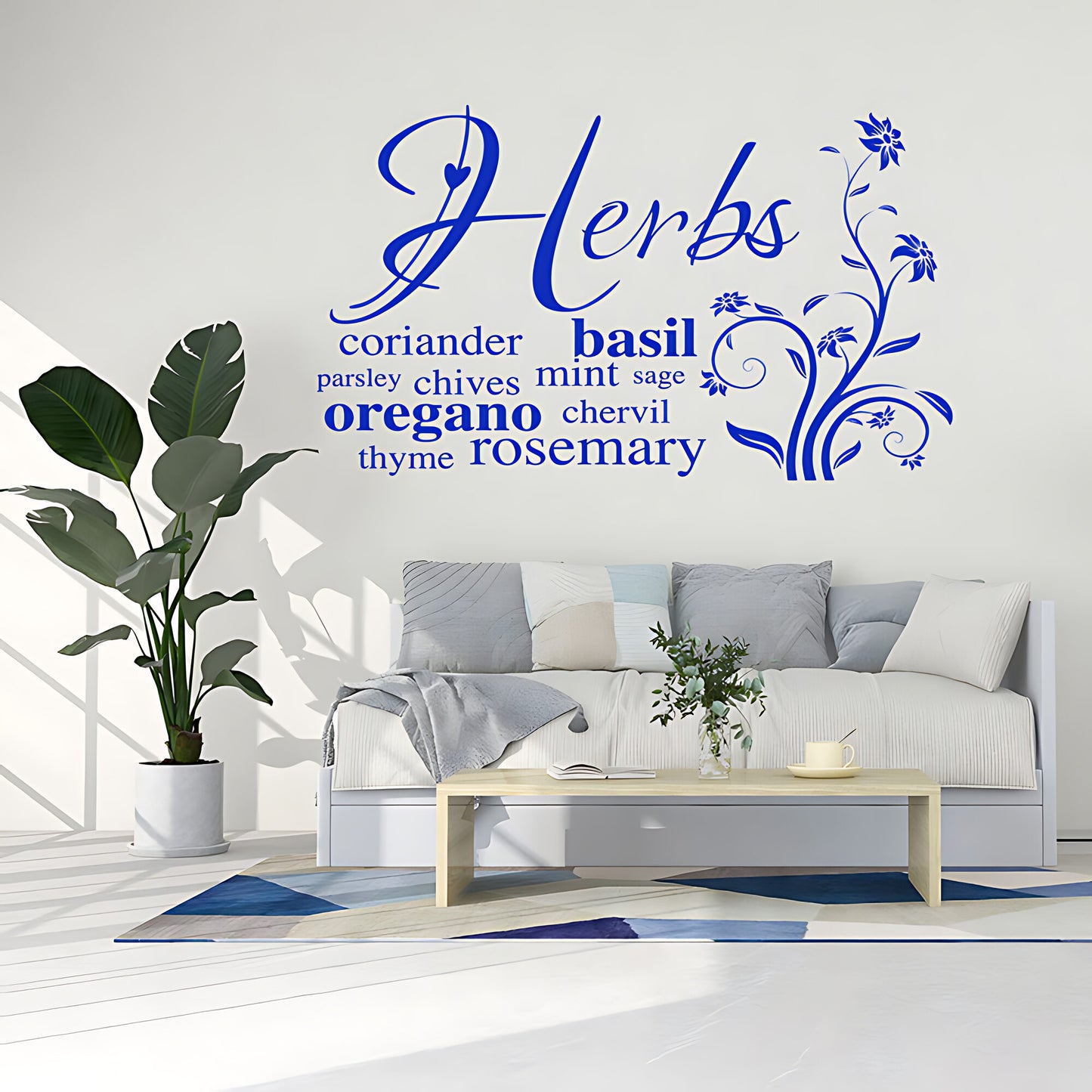 Kitchen Herbs Quote Wall Sticker & Decal