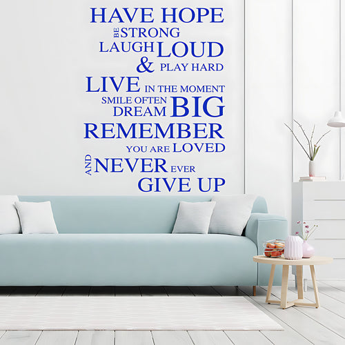 Have Hope Wall Sticker - Motivational and Uplifting Quotes Decor