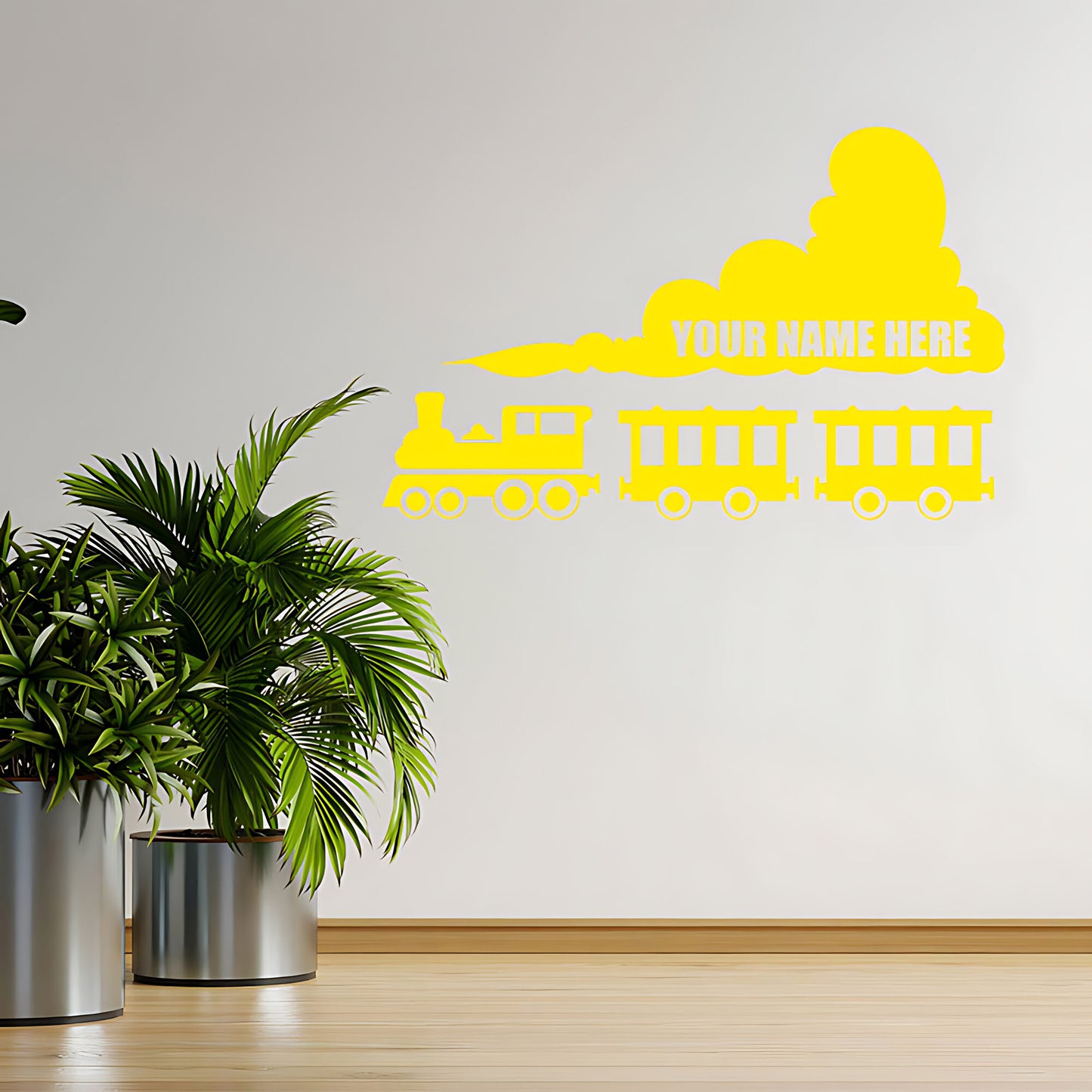 Personalised Train Wall Sticker - Custom Kids Bedroom Decor