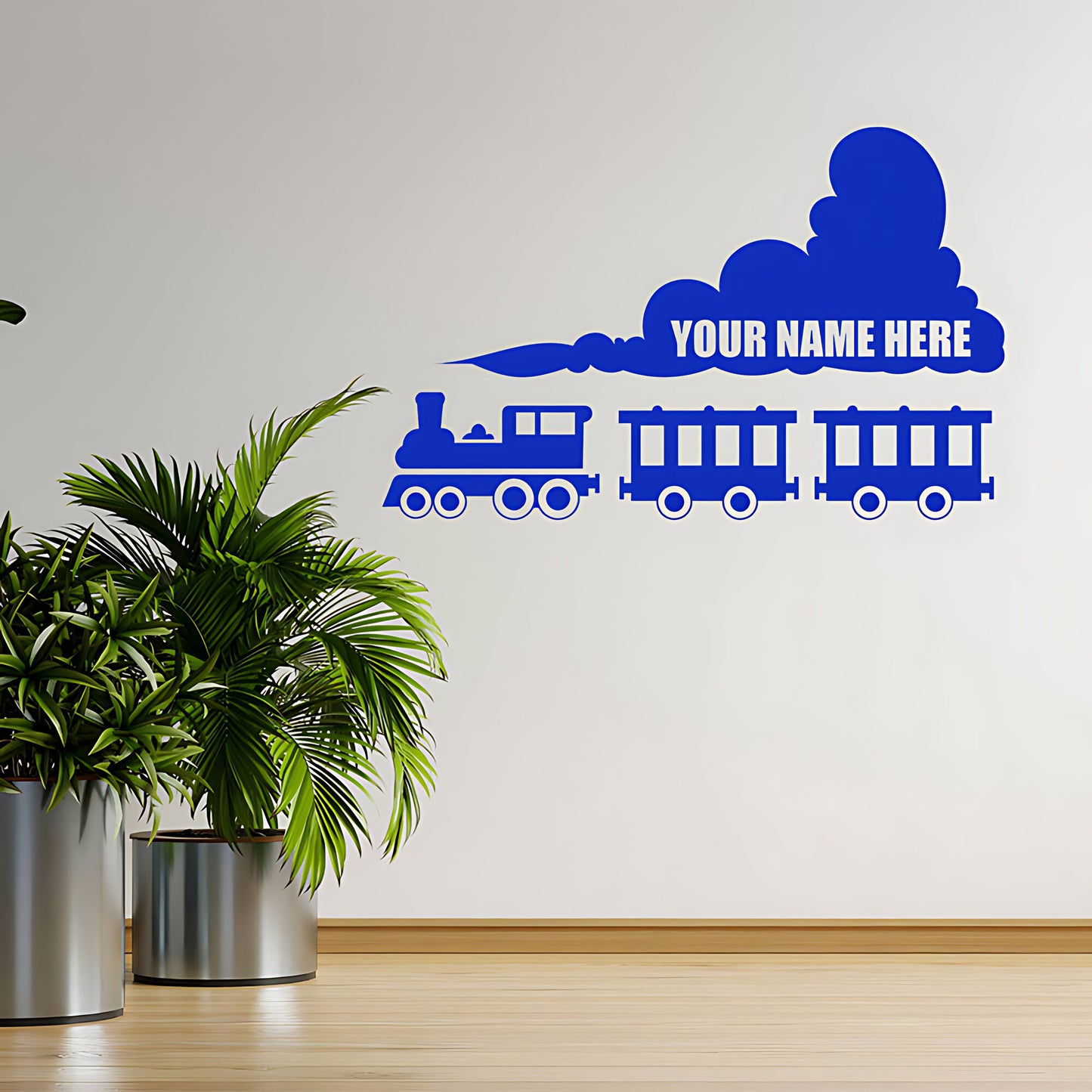 Personalised Train Wall Sticker - Custom Kids Bedroom Decor