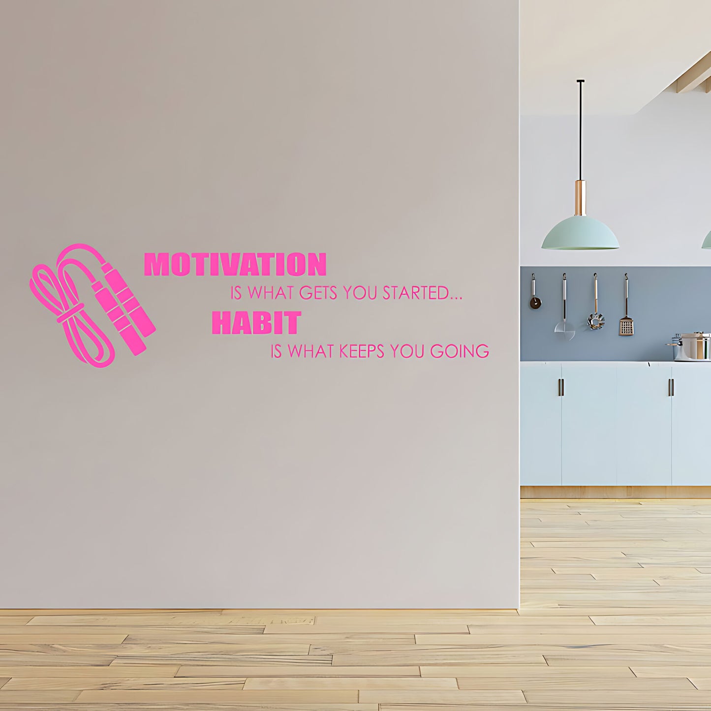 Habit Is What Keeps You Going Wall Sticker - Motivational Sports Decor